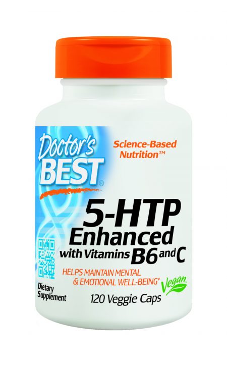 Doctor's Best 5-HTP 100mg Enhanced Enhanced with Vitamins B6 & C 120 Capsules - Pakuranga Pharmacy