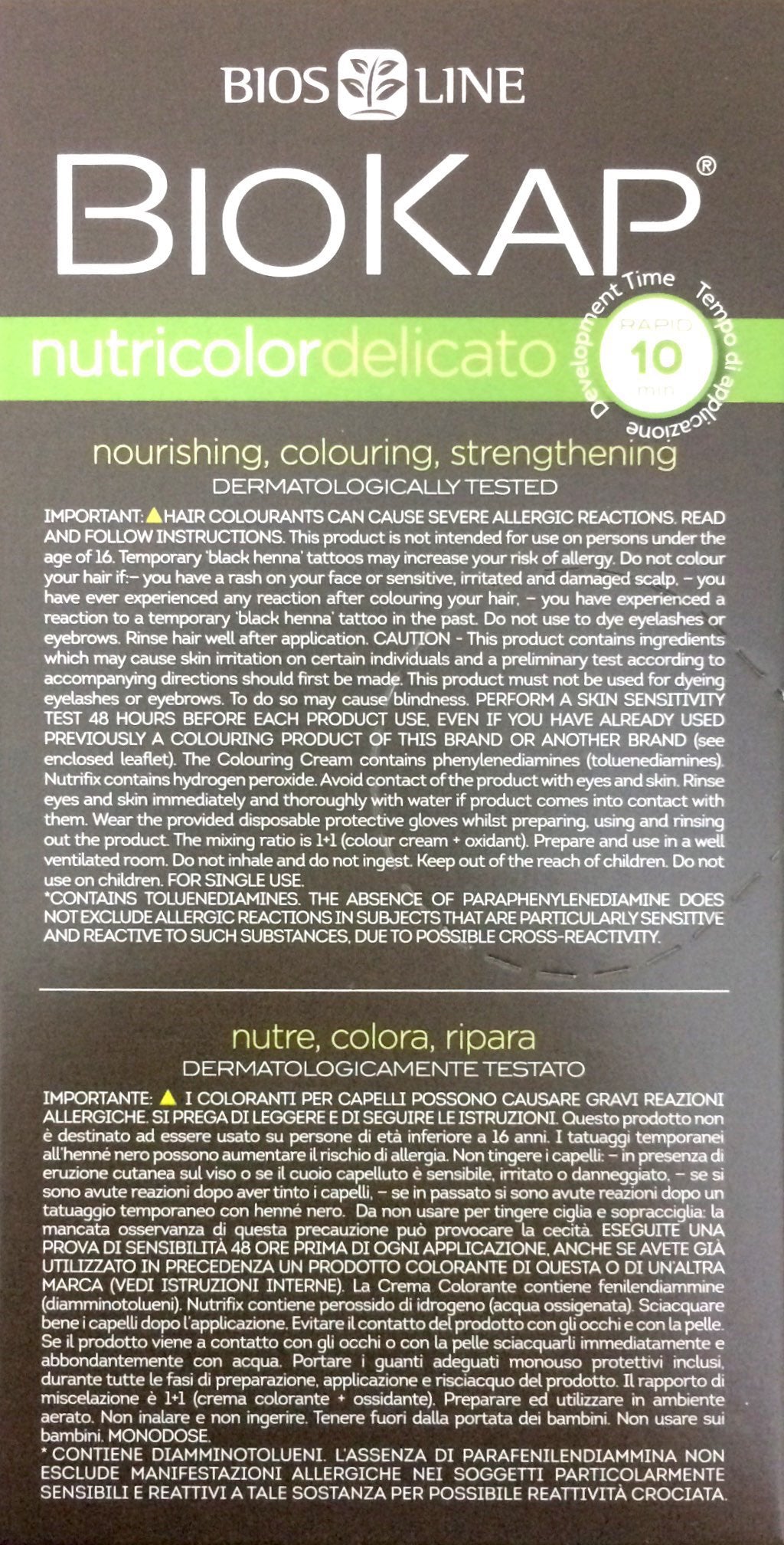 Biokap Nutricolor Delicato Rapid 6.06 Dark Blonde Havana 135ml - Pakuranga Pharmacy