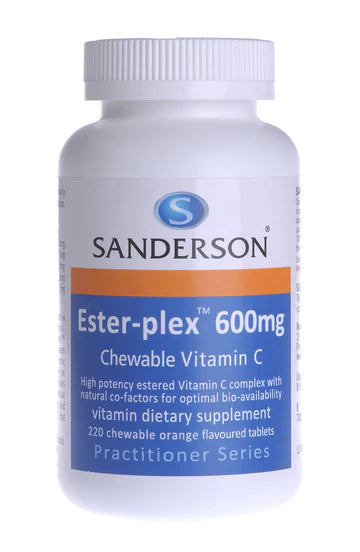 Sanderson Ester-plex® Vitamin C 220 Chewable Tablets (600mg)