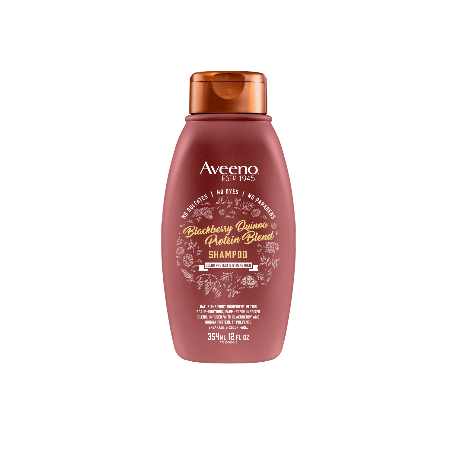 AVEENO BLACKBERRY QUINOA PROTEIN BLEND SHAMPOO 354ml