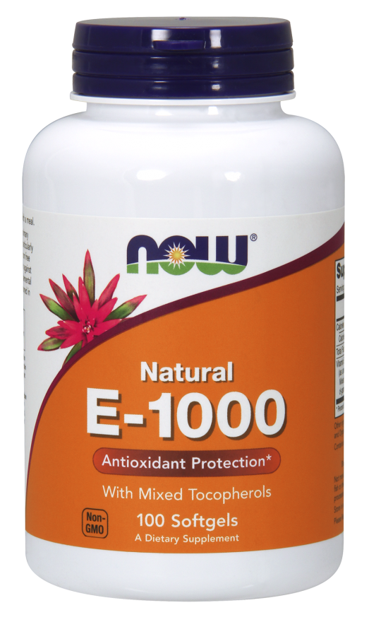 Now natural Vitamin E 1000 100 Softgels