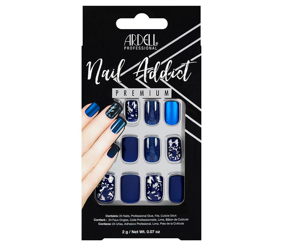 Ardell Nail Addict Artificial nail set- MATTE BLUE