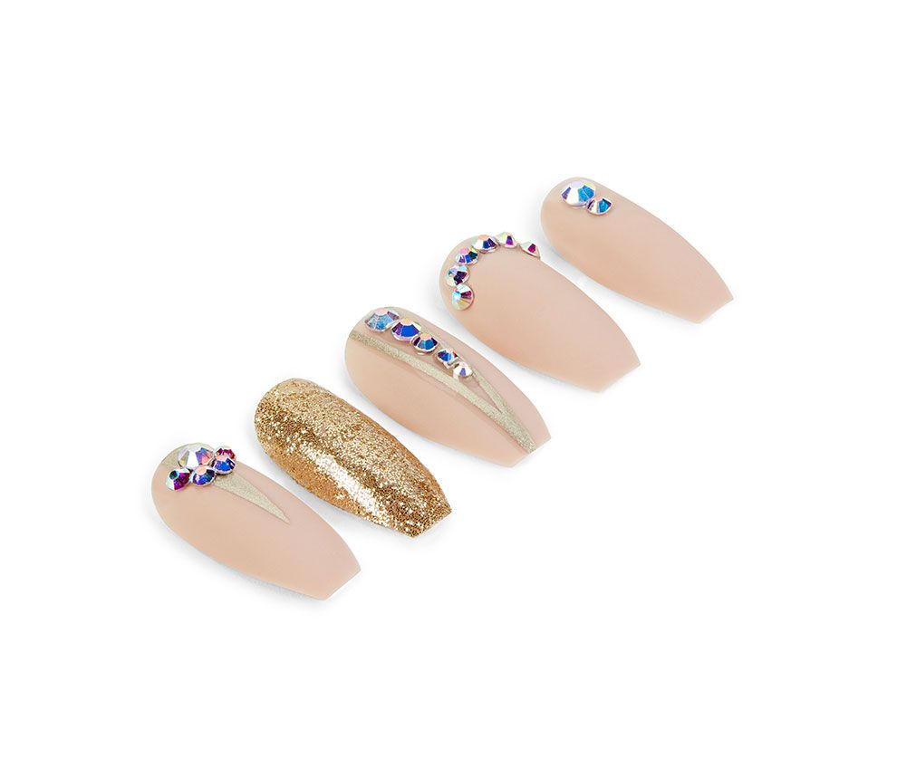 Ardell Nail Addict Artificial nail set- Nude Jeweled