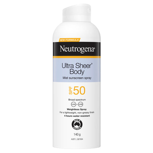 Neutrogena® Ultra Sheer Body Mist SPF 50 140g