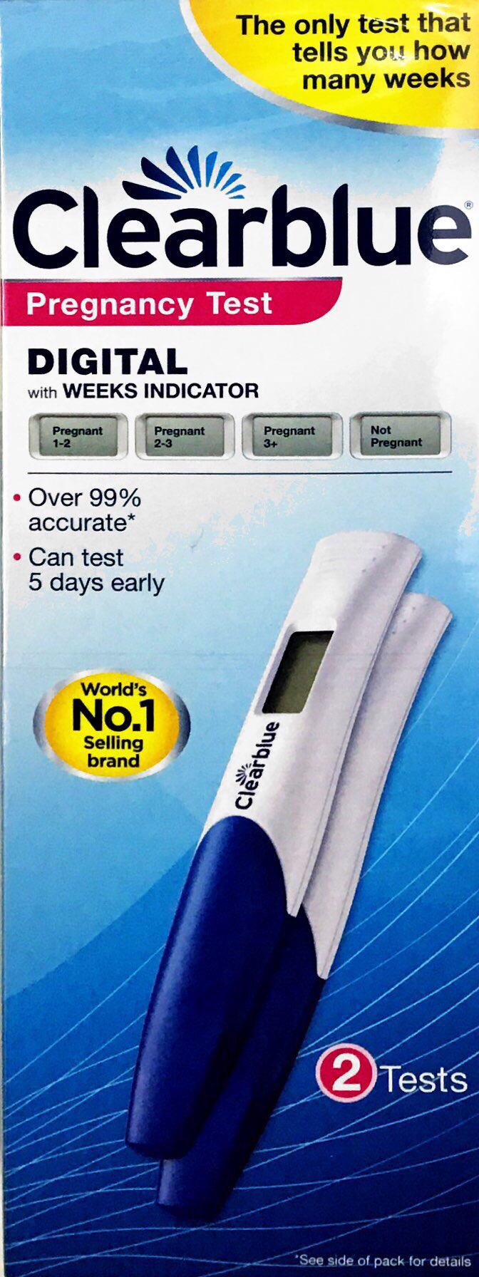 Clearblue Pregnancy Test Digital Indicator - 2 Tests - Pakuranga Pharmacy