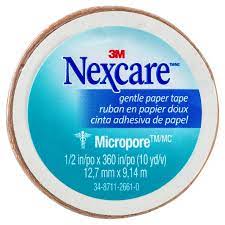 Nexcare Micropore First Aid Tape  Tan 12.7mm x 9.14m