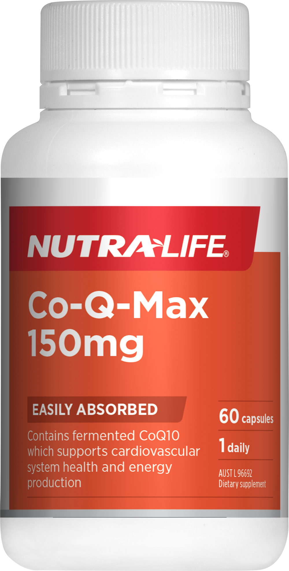 Nutralife Co-Q-Max 150mg 60 Capsules - CoQ10 Supplement 150mg