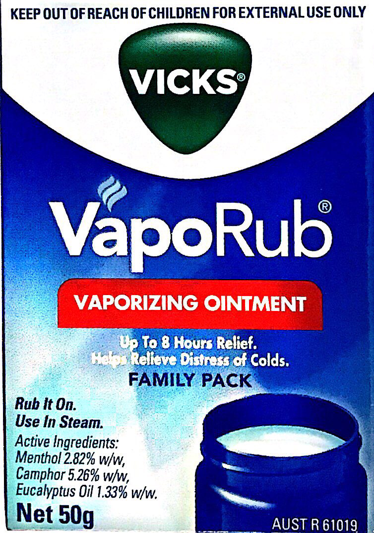 Vicks VapoRub Vaporizing Ointment 50g