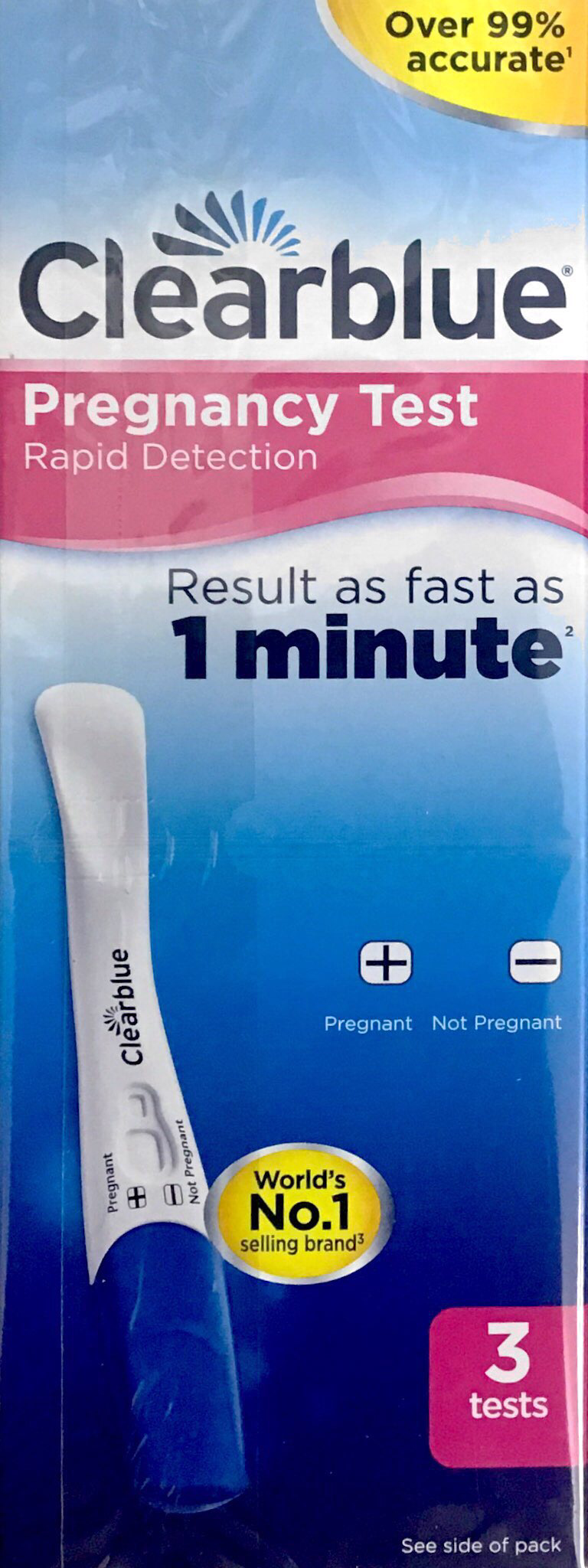 Clearblue Pregnancy Test -Result as fast as 1 minute- 3 tests - Pakuranga Pharmacy