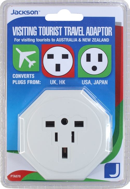 Jackson Travel Adaptor, converts USA, UK & Japanese Plugs-PTA878