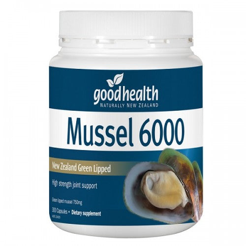 Good Health Green Lipped Mussel 6000 mg 300 Cap's - Pakuranga Pharmacy