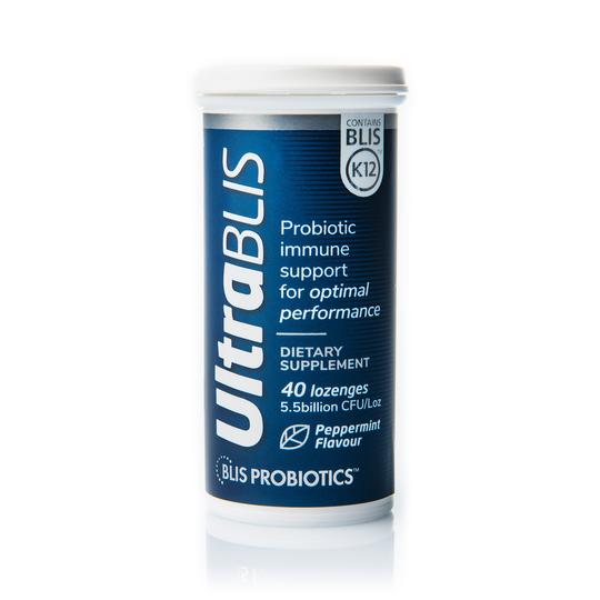 BLIS Probiotic UltraBLIS K12  Oral & Gut Probiotics In One 40 LOZENGES