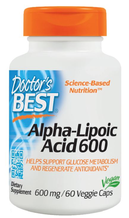 Doctor's Best Alpha-Lipoic Acid 600mg 60 Veggie Caps - Pakuranga Pharmacy