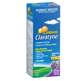 CLARATYNE CHILDRENS SYRUP GRAPE 120ML