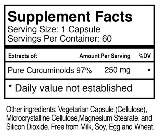 RuVed Curcumin - Foundational Health Support 60 Caps