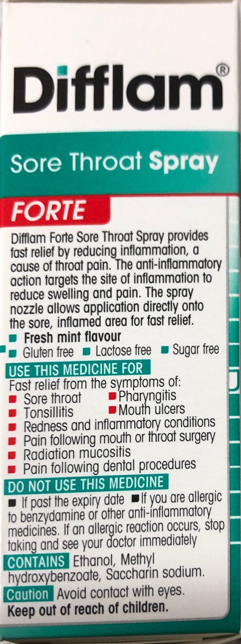 Difflam Sore throat spray FORTE 15ML - Pakuranga Pharmacy