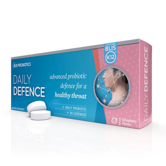 Blis Daily Defence Advanced Probiotic 30 Lozenges Strawberry