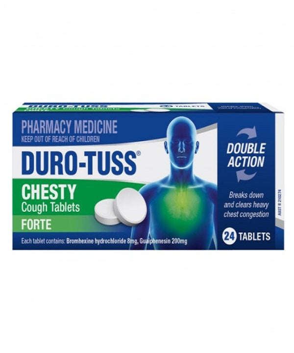 DURO TUSS CHESTY TABLETS FORTE 24