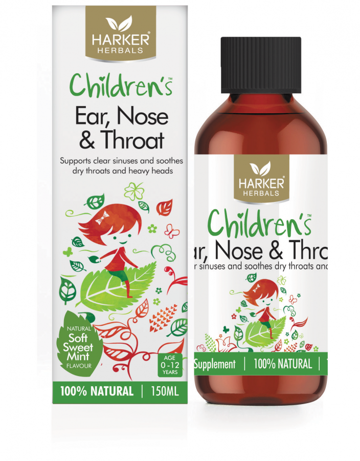 Harker Herbals Childrens Ear,Nose and Throat Liquid 150ml- Soft Sweet Mint - Pakuranga Pharmacy