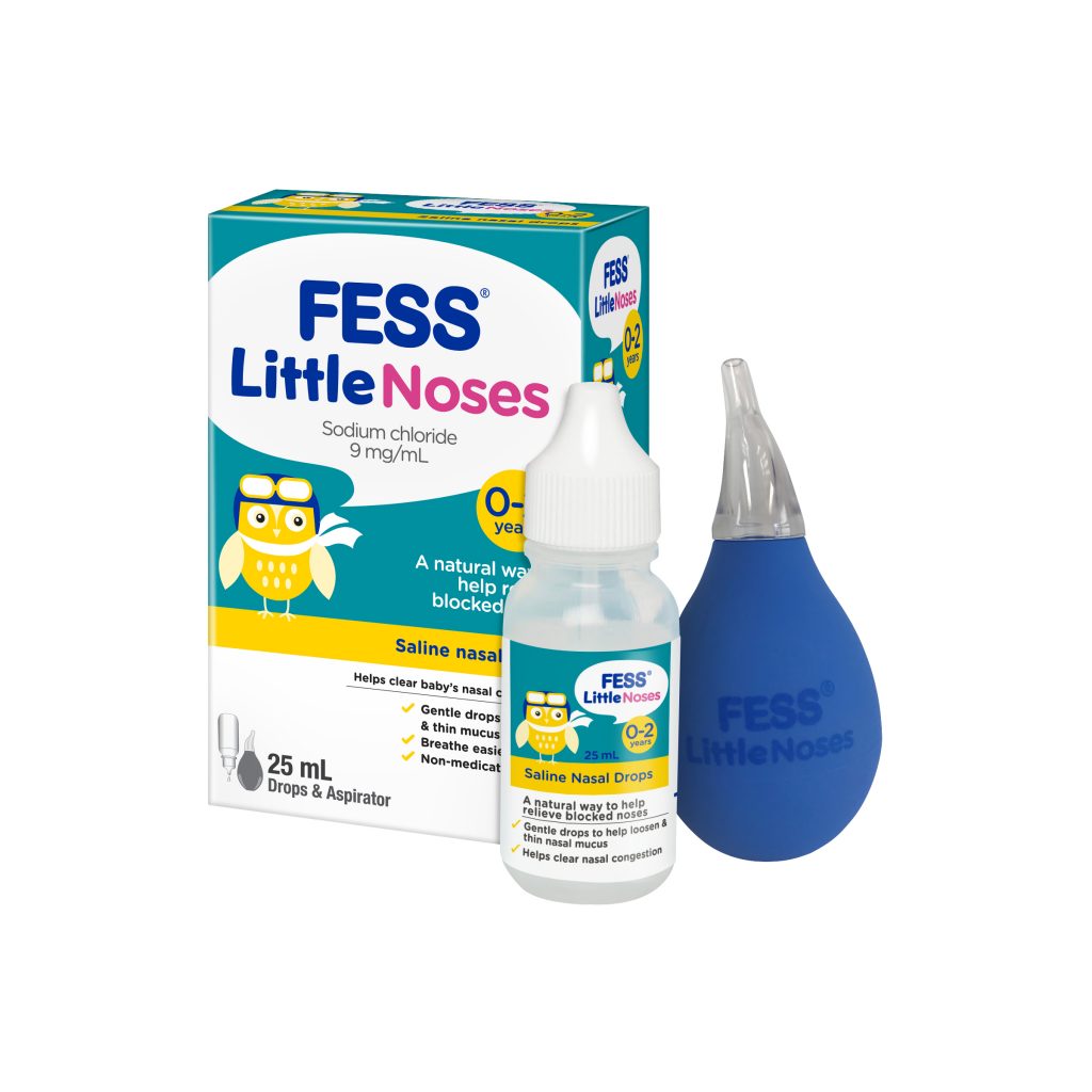 Fess Little Noses Saline Nose Drops +Aspirator 25ml