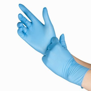 Advance® Blue Nitrile Powder Free Gloves