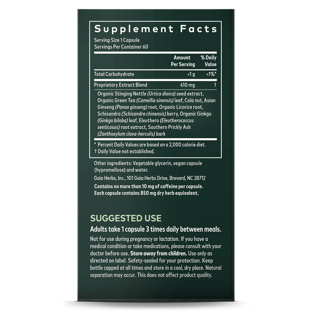 gaia Energy Vitality 60 capsules