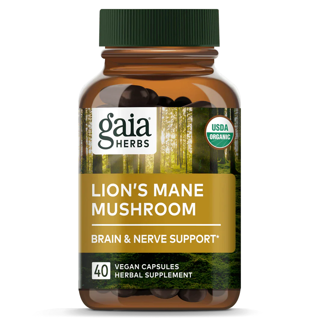 Gaia Herbs Lion's Mane Mushroom 40 capsules