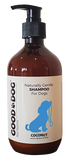 Good Dog Shampoo - Coconut 480ml Coconut Shampoo,Dedoriser Spritzer,Dog Shampoo,Dog Spritzer,Good Dog Dedoriser Spritzer,Good Dog Dedoriser Spritzer – Vanilla,Good Dog Shampoo,issues,Natural Fragrance,Paraben Free,Pritzer,SLS Free,Spritzer – Vanilla