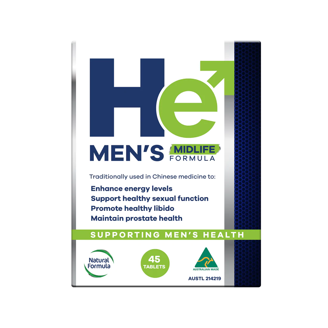 He Men&rsquo;s Midlife Formula &ndash; 45 Tablets