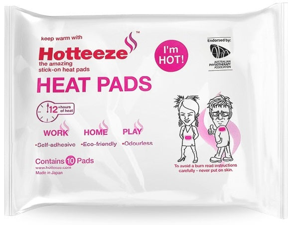 Hotteeze Heat Pads 10 Pads - Pakuranga Pharmacy