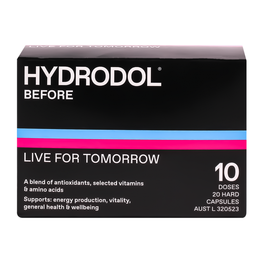 Hydrodol Before 10 doses &mdash; 20 Capsules