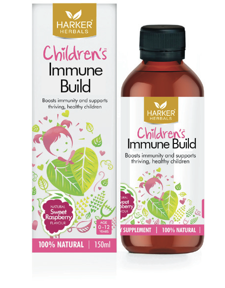 Harker Herbals Childrens Immune Build Liquid 150ml-Sweet Raspberry - Pakuranga Pharmacy
