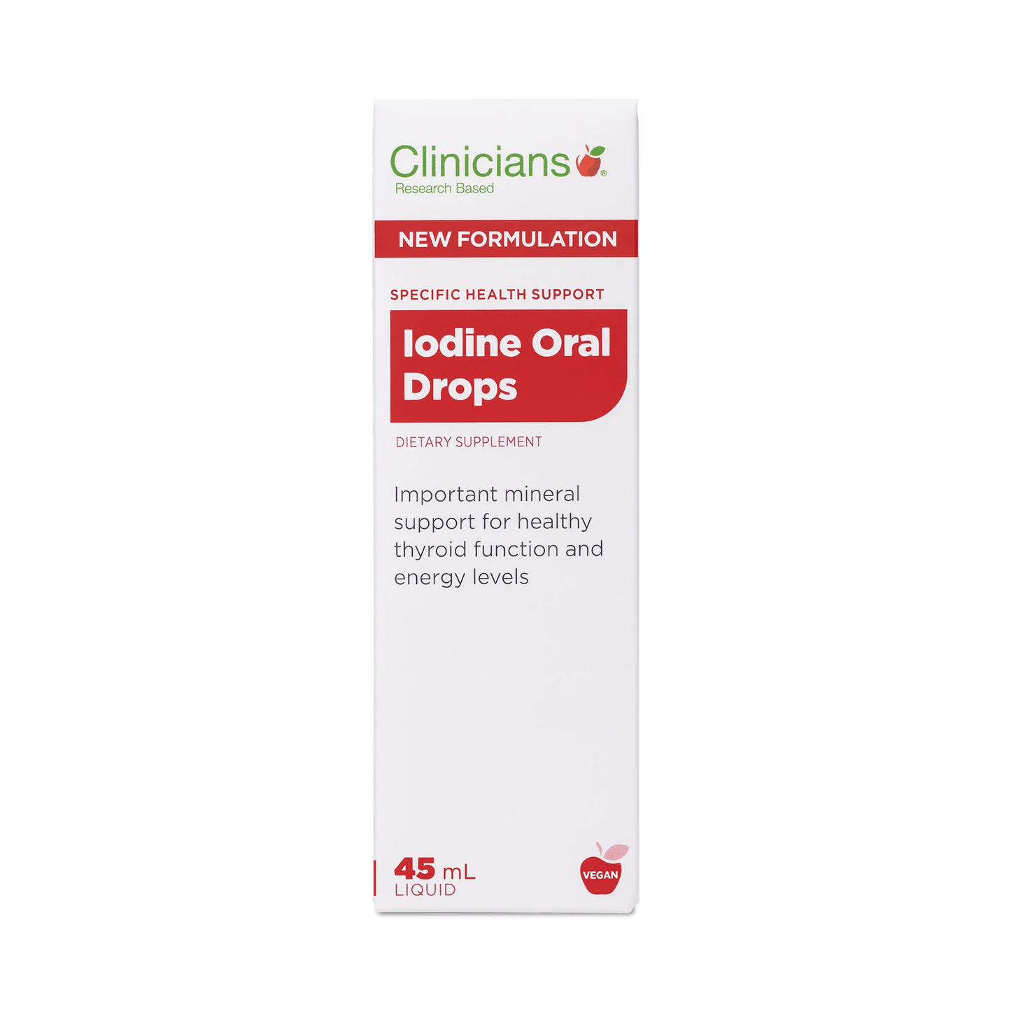 Clinicians Iodine Oral Drops 45 ml