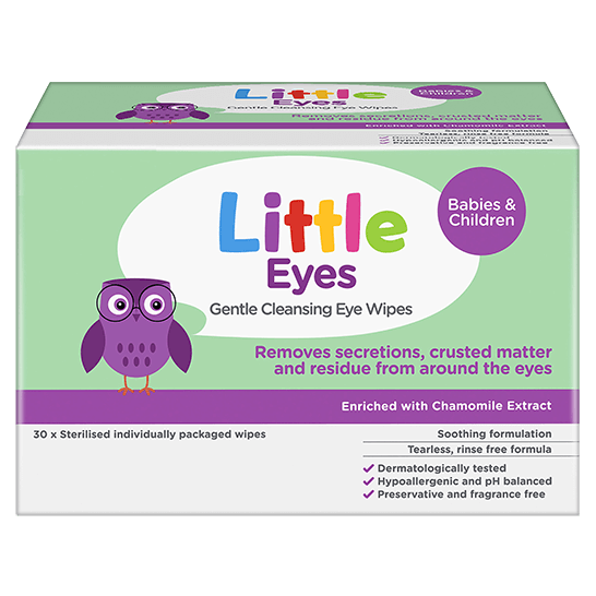 Little Eyes® gentle cleansing eye wipes 30