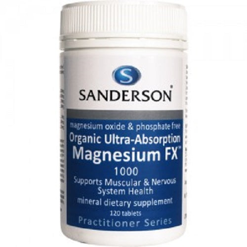 Sanderson Organic Ultra Magnesum FX 120 Tablets