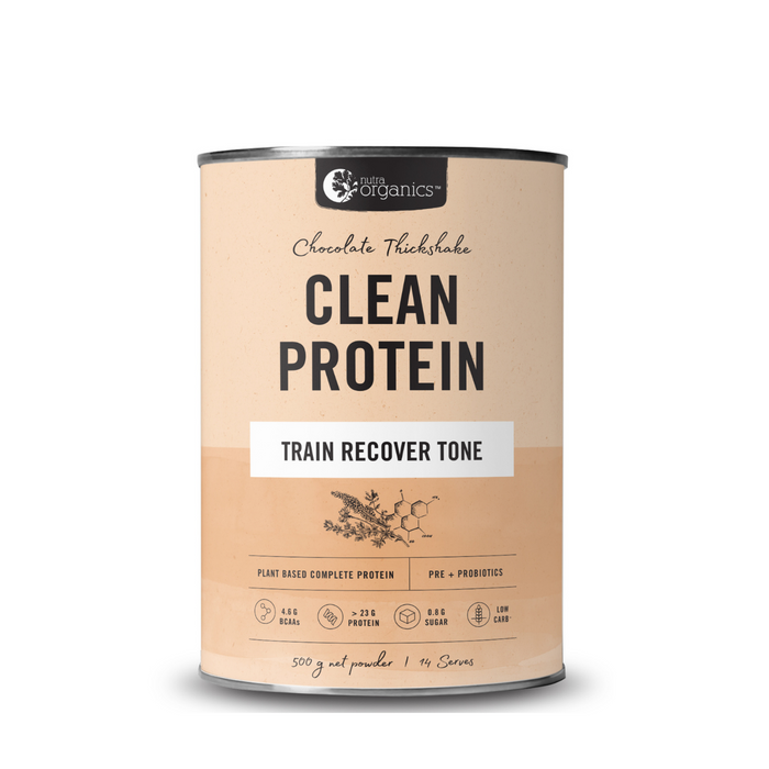 Nutra Organics Clean Protein Chocolate Thickshake 500 gm