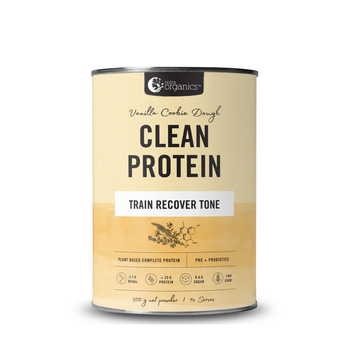 Nutra Organics Clean Protein Vanilla Cookie Dough 500 gm