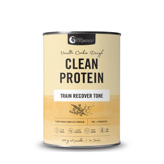 Nutra Organics Clean Protein Vanilla Cookie Dough 500 gm