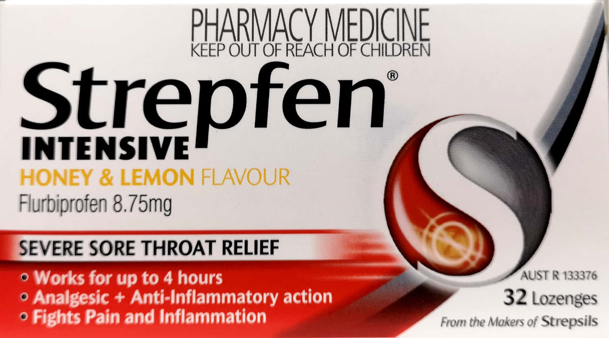 Strepfen Honey Lemon Lozenges - Intensive Relief with 32 Lozenges