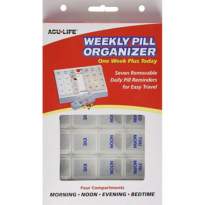 Acu-Life Weekly Pill Organiser One week Plus Today (BLUE)