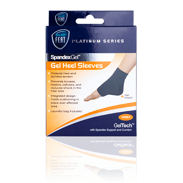 Neat feat Spandex Gel Heel Sleeve Protects Achillies Tendon
