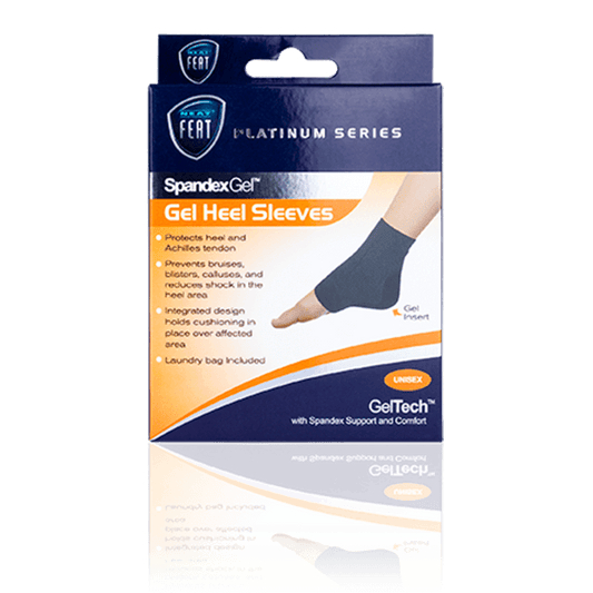 Neat feat Spandex Gel Heel Sleeve Protects Achillies Tendon