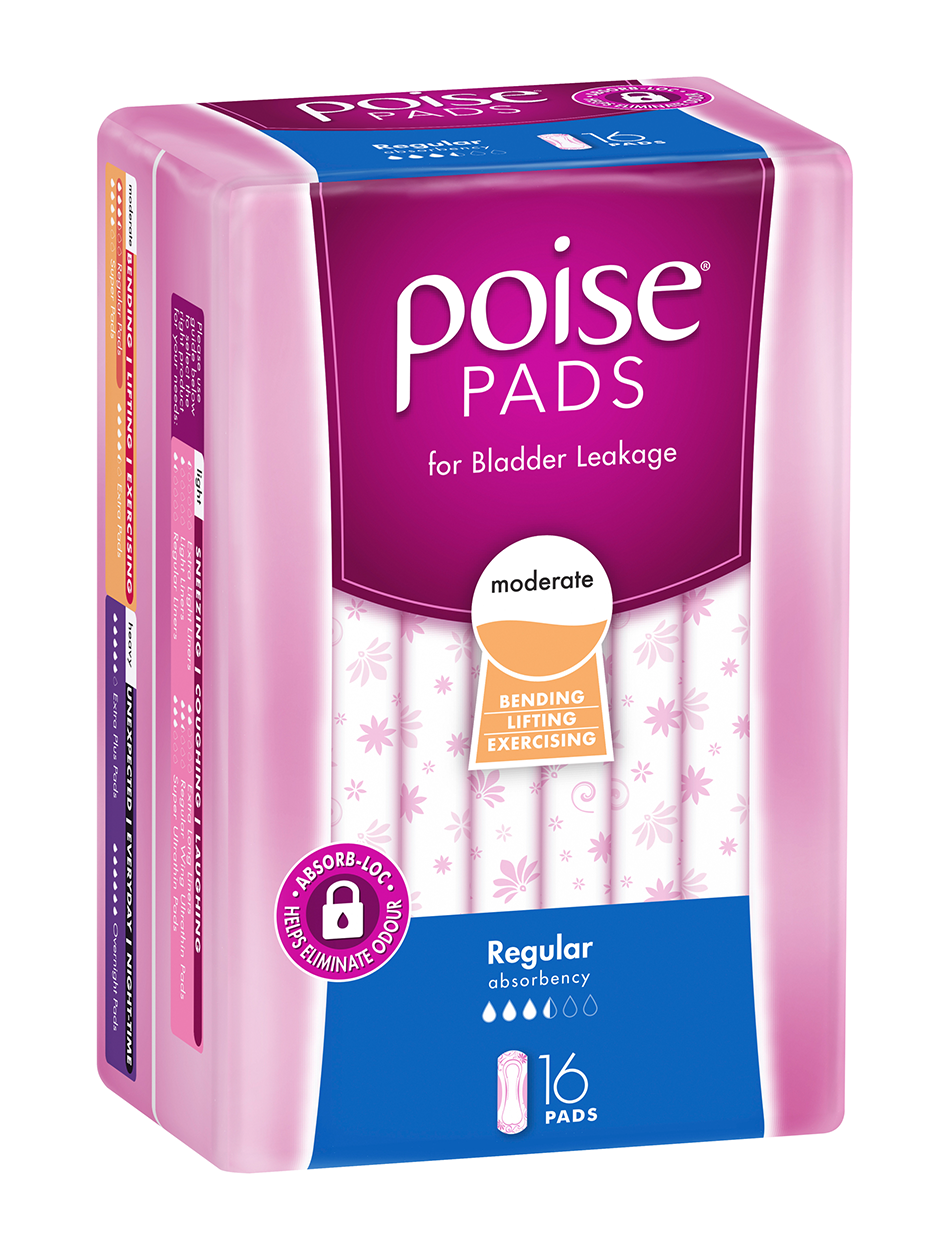 Poise Incontinence Pads Regular 16