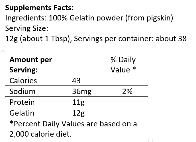 Great Lakes Gelatin Pork 454g