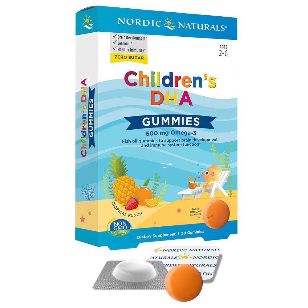 Nordic Naturals Children's DHA Gummies 30 Tropical punch
