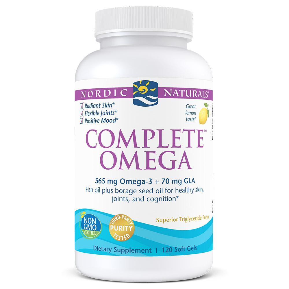 Nordic Naturals Complete Omega 120 softgel capsules Lemon