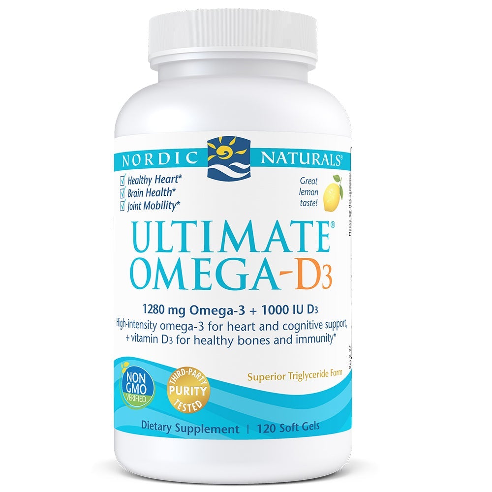 Nordic Naturals Ultimate Omega-D3 120 softgels Lemon