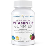 Nordic Naturals Zero Sugar Vitamin D3 Gummies 60 gummies