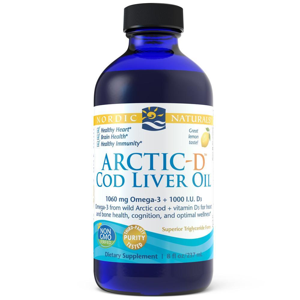 Nordic naturals Arctic-D Cod Liver Oil Lemon 237ml