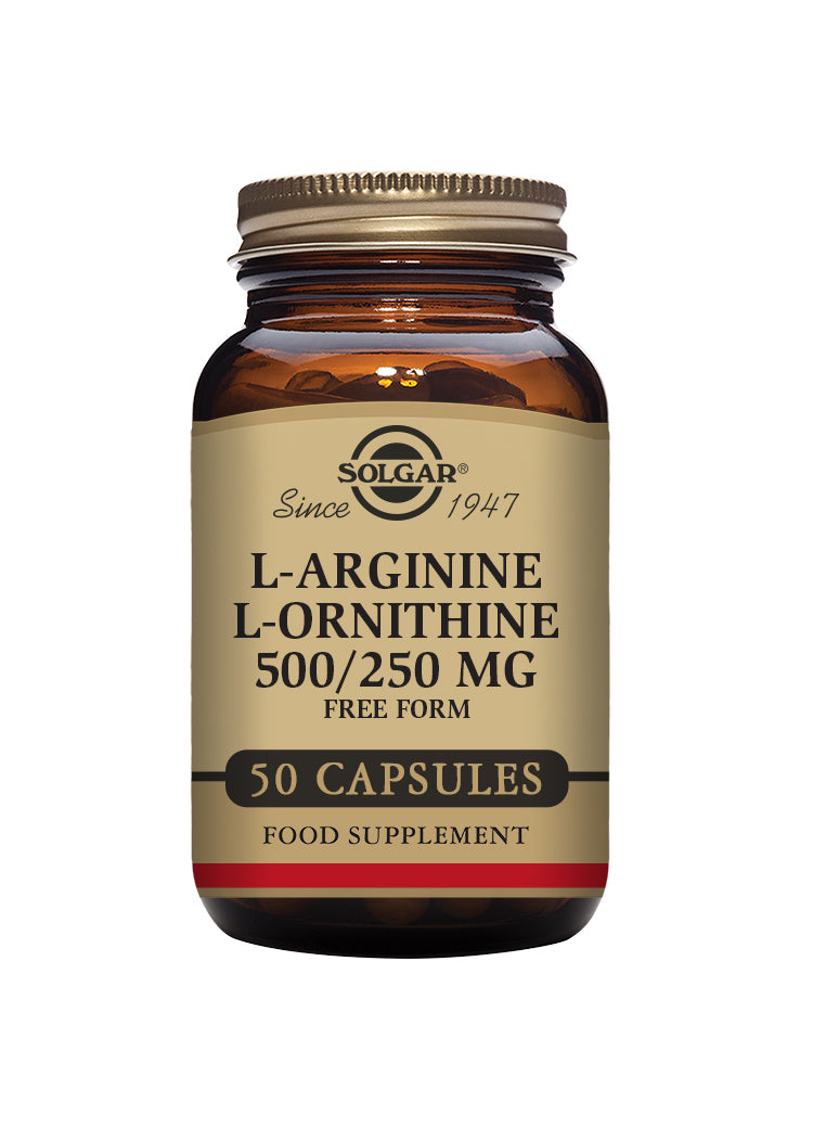 Solgar L-Arginine L-Ornithine 500/250 mg vegetable 50 capsules